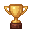 golden trophy award cup